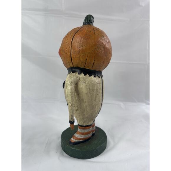 Lori Mitchell Figurine Lil Pumpkin Retired Piece Halloween Folk Art Primitive - Picture 3 of 8